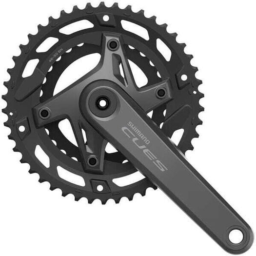 SHIMANO FC-U6000 CUES 2 piece design chainset, for 9/10-speed, 46/30T click to zoom image