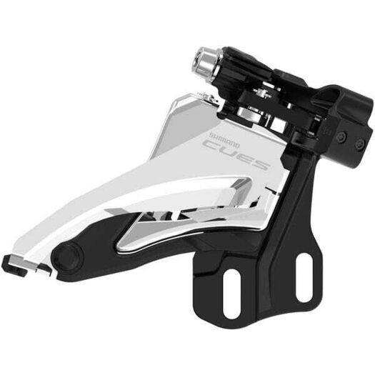 SHIMANO FD-U4000-E CUES double front derailleur 9/10-speed, E-Type mount, side swing click to zoom image
