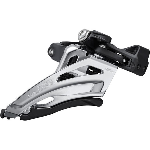 SHIMANO FD-M4100-M Deore front derailleur, 10-speed double, side swing, mid clamp click to zoom image