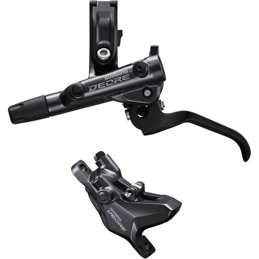 SHIMANO BR-M6100/BL-M6100 Deore bled brake lever/post mount 2 pot calliper click to zoom image