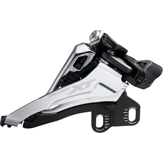SHIMANO FD-M8100-E Deore XT front mech, 12-speed double, side swing, E-type mount click to zoom image