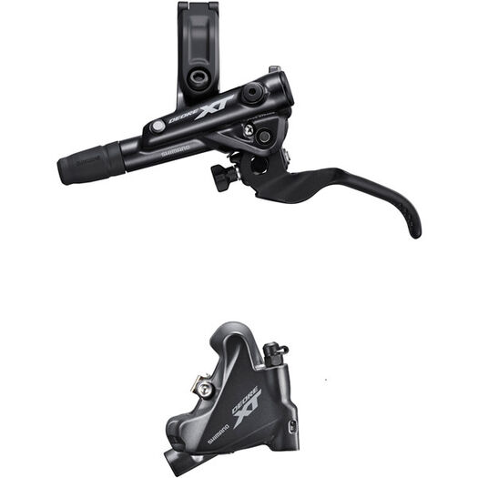 SHIMANO BR-M8110/BL-M8100 XT bled brake lever/flat mount calliper, rear left click to zoom image