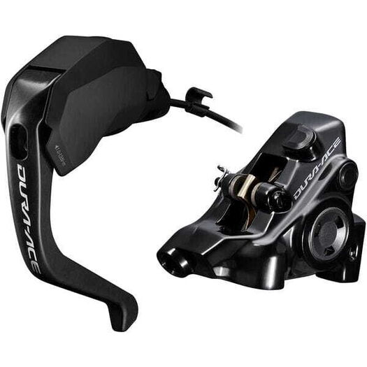 SHIMANO ST-R9180 hydraulic disc, Di2 E-tube STI TT set, flat mount BR-R9270, left rear click to zoom image