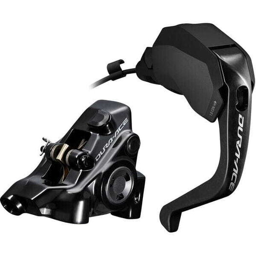 SHIMANO ST-R9180 hydraulic disc, Di2 E-tube STI TT set, flat mount BR-R9270, right front click to zoom image