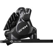 SHIMANO BR-RX820 GRX calliper, flat mount, with adapter for 140/160 mm, front