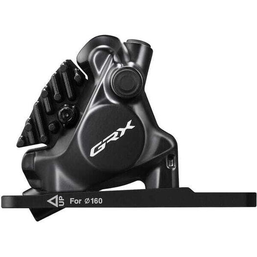 SHIMANO BR-RX820 GRX calliper, flat mount, with adapter for 140/160 mm, front click to zoom image