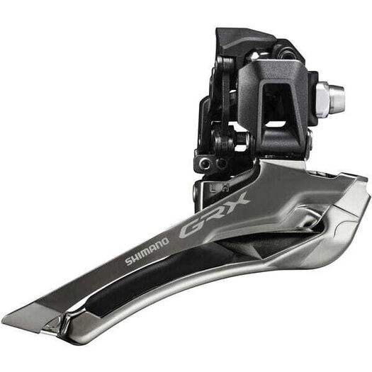 SHIMANO FD-RX820 GRX front mech, 12-speed double, down pull, braze-on click to zoom image