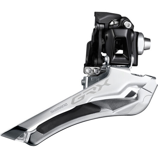 SHIMANO FD-RX400 GRX front mech, 10-speed double, down pull, braze-on click to zoom image