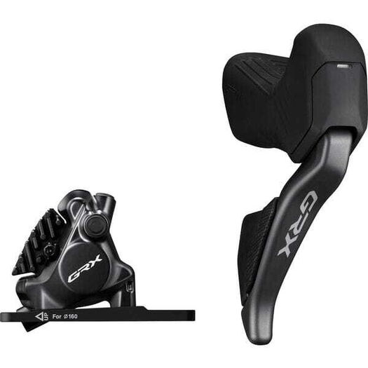 SHIMANO ST-RX825 GRX Di2 12-speed STI bled with BR-RX820 calliper, right front click to zoom image
