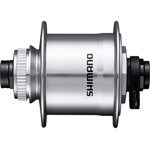 SHIMANO DH-UR705-3D Dynamo hub, 6v 3w, for Center Lock disc, 36h, 12x100 mm axle, silver click to zoom image