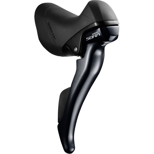 SHIMANO ST-R3000 Sora STI lever set, 9-speed, triple click to zoom image