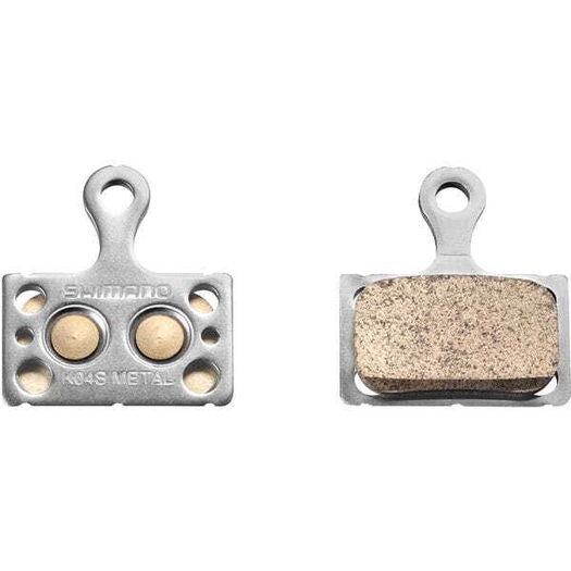 SHIMANO K04S disc pads & spring, steel back, metal sintered click to zoom image
