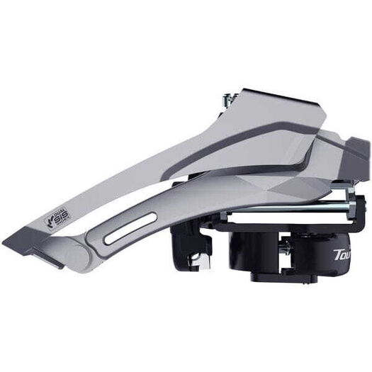 SHIMANO FD-TY606 Tourney front mech, double, top swing, dual pull, 63-68, for 46T click to zoom image
