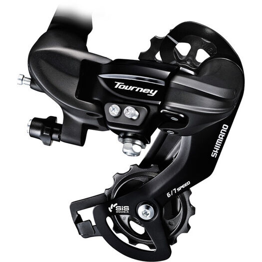 SHIMANO RD-TY300 6/7-speed rear derailleur with mounting bracket click to zoom image