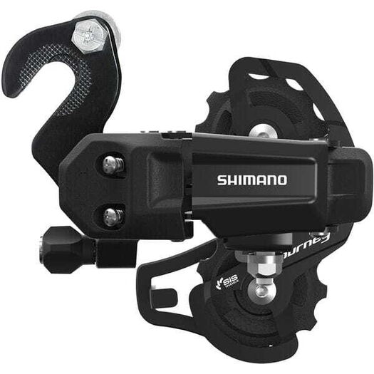 SHIMANO Tourney TY200 rear derailleur, 6/7-speed, with BMX/Track bracket, SS short cage click to zoom image