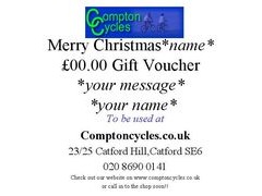 COMPTON SPECIALS £200 Gift voucher