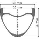 DT SWISS XMC 1501 wheel, 30 mm rim, BOOST axle, MICRO SPLINE / SRAM XD, 27.5 inch rear click to zoom image