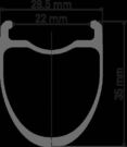 DT SWISS ERC 1400 SPLINE disc brake wheel, carbon clincher 35 x 22 mm, rear click to zoom image