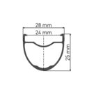 DT SWISS GR 1600 SPLINE disc brake wheel, clincher 25 x 24 mm, 700c front click to zoom image