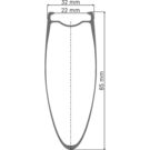 DT SWISS WHEL DT ARC14 85mm DB FR click to zoom image