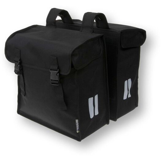 BASIL Mara XXL double bag, 47L, black click to zoom image