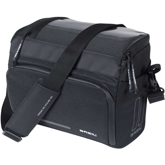 BASIL Move Handlebar Bag, 7-8L, black click to zoom image