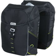 BASIL Miles double bag, 34L, black lime