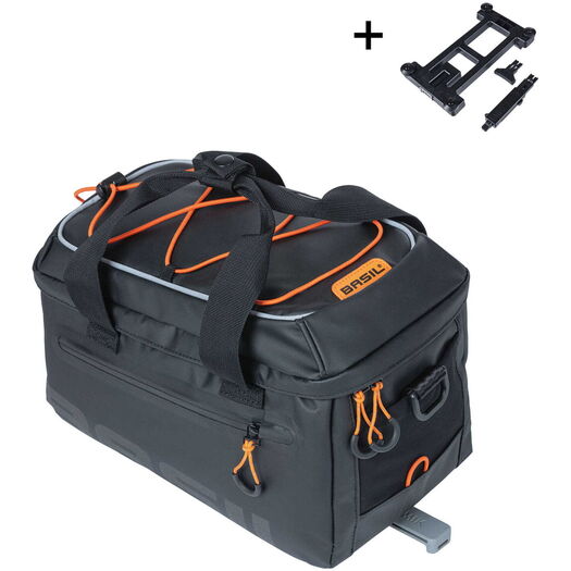 BASIL Miles Tarpaulin trunkbag, 7L, blac click to zoom image