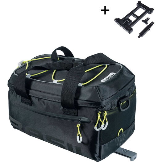 BASIL Miles trunk bag, 7L, black lime MI click to zoom image