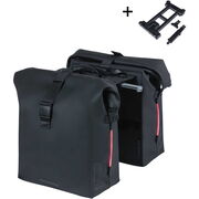 BASIL SoHo bicycle double bag Nordlicht